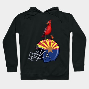 Red Cardinal bird Arizona Hoodie